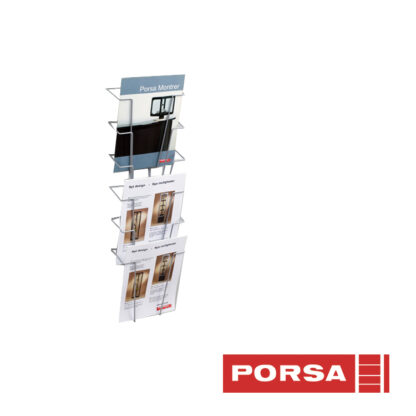 Porsa Brochureholder A4 med 6 rum